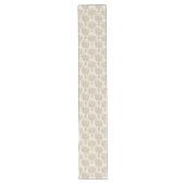 Elegante Ivoor Damask Table Runner Artistic Touch Lange Tafelloper (Voorkant)