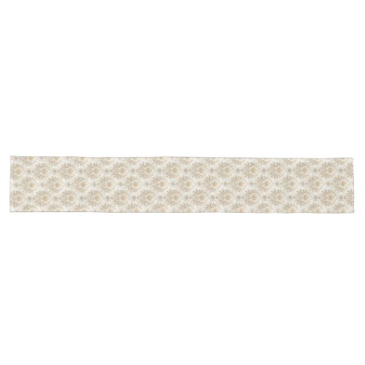 Elegante Ivoor Damask Table Runner Artistic Touch Lange Tafelloper (Horizontaal)