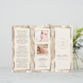 Elegante ivoor gouden agaat brochure (Staand voorkant)