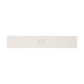 Elegante Ivoor Monogram Cocoa Bruiloft Uitnodigingen Wikkel (Vlak)