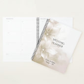 Elegante Ivoorkleurige Witte Bloemen Planner (Display)