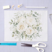 Elegante Ivoren Bloem Bruiloft Tissuepapier (Craft)