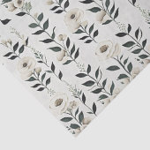 Elegante Ivoren Bloemen Tissuepapier (Detail)