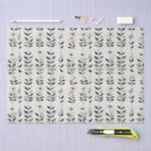 Elegante Ivoren Bloemen Tissuepapier (Craft)