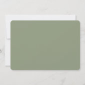 Elegante ivoren bloemstukken bruiloft save the date (Achterkant)