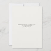 Elegante Ivoren Botanische Save the Date (Achterkant)