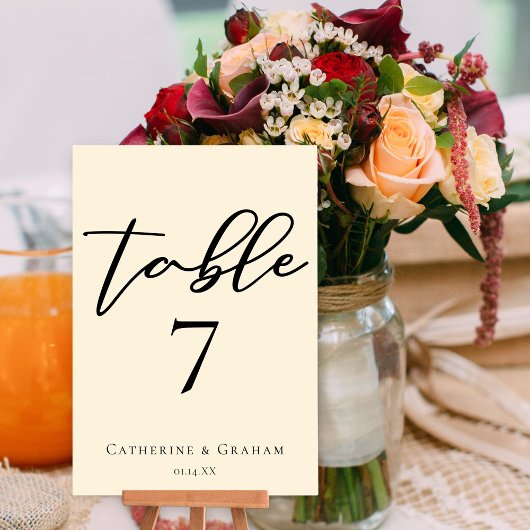 Elegante Ivoren Minimalistische Typografie Trouw Kaart