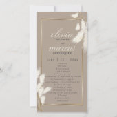 Elegante ivoren pampas gras Abby1 (Voorkant)