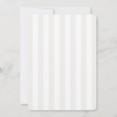 Elegante Ivoren Strik Bruidsdouche Kaart (Achterkant)
