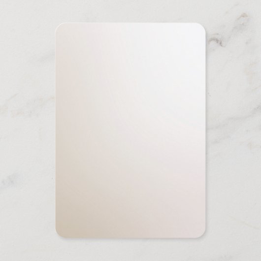 Elegante ivoren witte bloemen Detail behuizing Kaa Informatiekaartje (Achterkant)