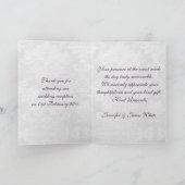 Elegante Ivy Bruiloft Suite Bedankt (Binnen)