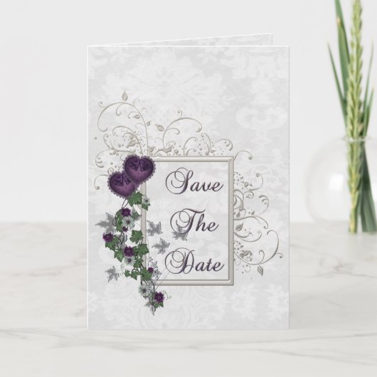 Elegante Ivy Bruiloftssuite Bewaar de datum (Voorkant)