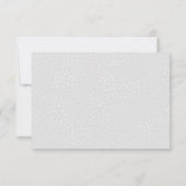 Elegante Ivy en varen bruiloft RSVP (Achterkant)