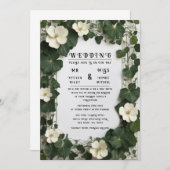 Elegante Ivy Trouwtafel Plan en Uitnodigingen (Voorkant / Achterkant)