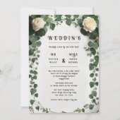 Elegante Ivy Trouwtafel Plan en Uitnodigingen (Voorkant)