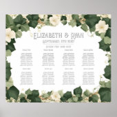 Elegante Ivy Trouwtafel Plan en Uitnodigingen Poster (Voorkant)