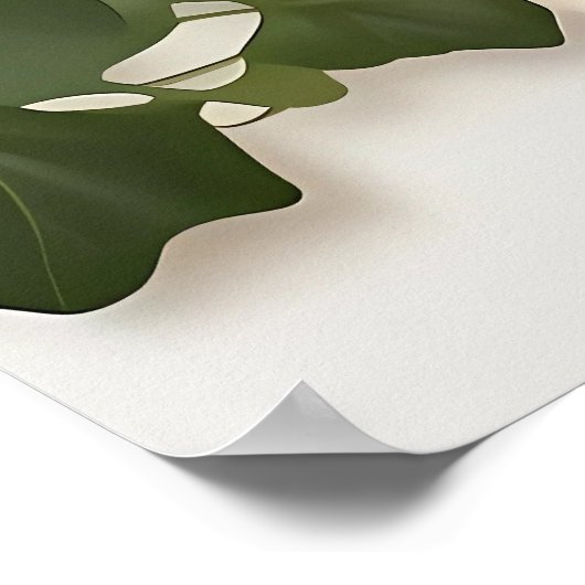 Elegante Ivy Trouwtafel Plan en Uitnodigingen Poster (Hoek)