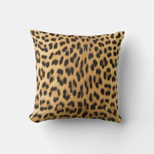 Elegante jachtluipaard luipaardprint kussen (Voorkant)