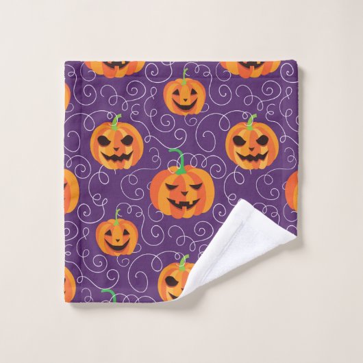 Elegante Jack O' Lanterns Bad Handdoek (Wasdoekje)