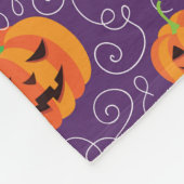 Elegante Jack O' Lanterns Fleece Deken (Hoek)
