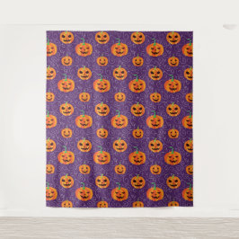Elegante Jack O' Lanterns foto achtergrond Wandkleed