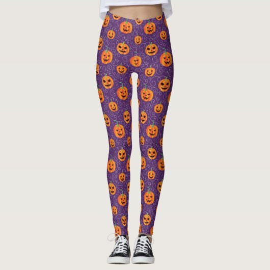 Elegante Jack O' Lanterns Leggings (Voorkant)