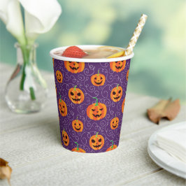 Elegante Jack O' Lanterns Papieren Bekers