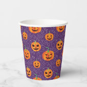 Elegante Jack O' Lanterns Papieren Bekers (Voorkant)