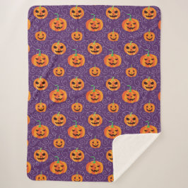 Elegante Jack O' Lanterns Sherpa Deken