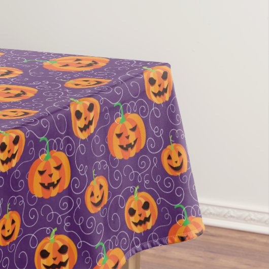Elegante Jack O' Lanterns Tafelkleed (Voorbeeld)