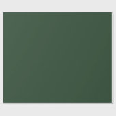 Elegante jager groen effen cadeaupapier (Vlak)