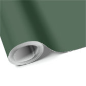 Elegante jager groen effen cadeaupapier (Rol Hoek)