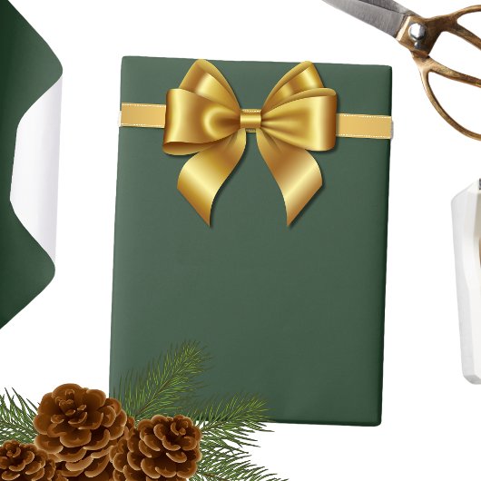 Elegante jager groen effen cadeaupapier