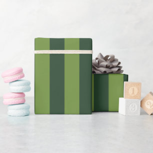 Elegante Jager Groen Tuin Groen Streep Cadeaupapier