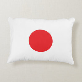 Elegante Japan Flag Geïnspireerde Minimaal Accent Kussen