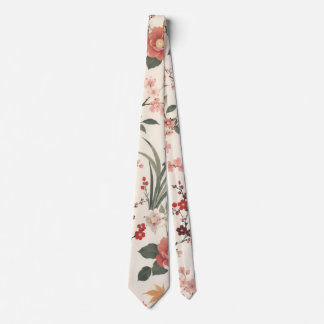 Elegante Japanse bloemendassen Stropdas