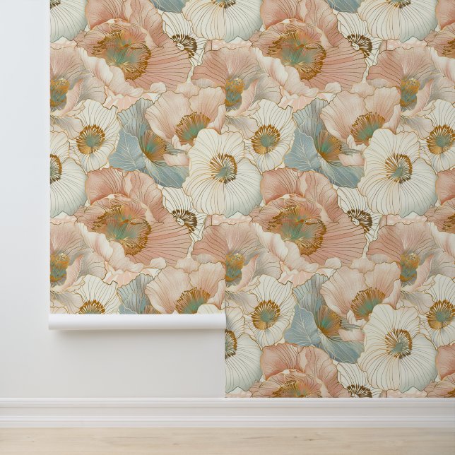 Elegante Japanse Floral Behang (Applicatie)