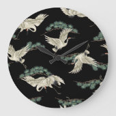 Elegante Japanse kraan: artistieke uitbeelding. Grote Klok (Voorkant)