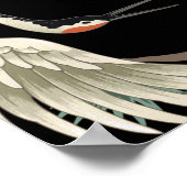 Elegante Japanse kraan: artistieke uitbeelding. Poster (Hoek)