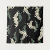 Elegante Japanse kraan: artistieke uitbeelding. Wandkleed (Voorkant (horizontaal))