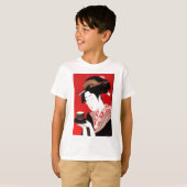 Elegante Japanse Lady Tea Serving Ceremony Art T-shirt (Voorkant volledig)