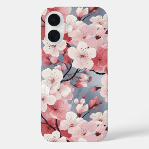 Elegante Japanse Sakura Bloemen iPhone 16 Hoesje