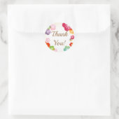 Elegante Japanse stijl dank u Ronde Sticker (Tas)