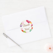 Elegante Japanse stijl dank u Ronde Sticker (Envelop)