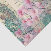 Elegante Japanse thema collage decoupage Tissuepapier (Detail)