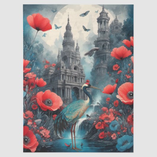 Elegante Japanse thema decoupage crafting Tissuepapier (Voorkant)