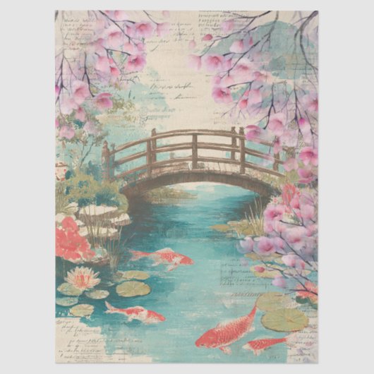 Elegante Japanse thema decoupage crafting Tissuepapier (Voorkant)