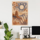 Elegante Japanse wandkunst – Traditioneel Poster (Thuiskantoor)