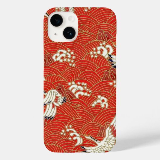 Elegante Japanse Washi Origami Lucky Cranes Case-Mate iPhone Case (Achterkant)