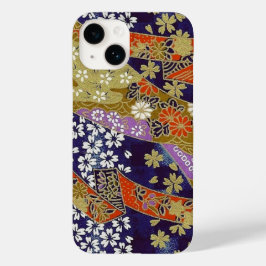 Elegante Japanse Washi Origami Moderne bloemen Case-Mate iPhone 14 Hoesje